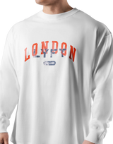 Vintage London Logo Long T-Shirt - White