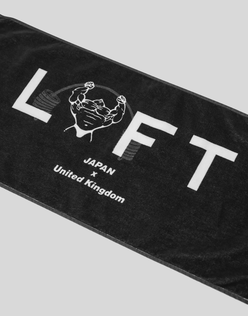 LÝFT × Power House Gym Towel Vr.2 - Black