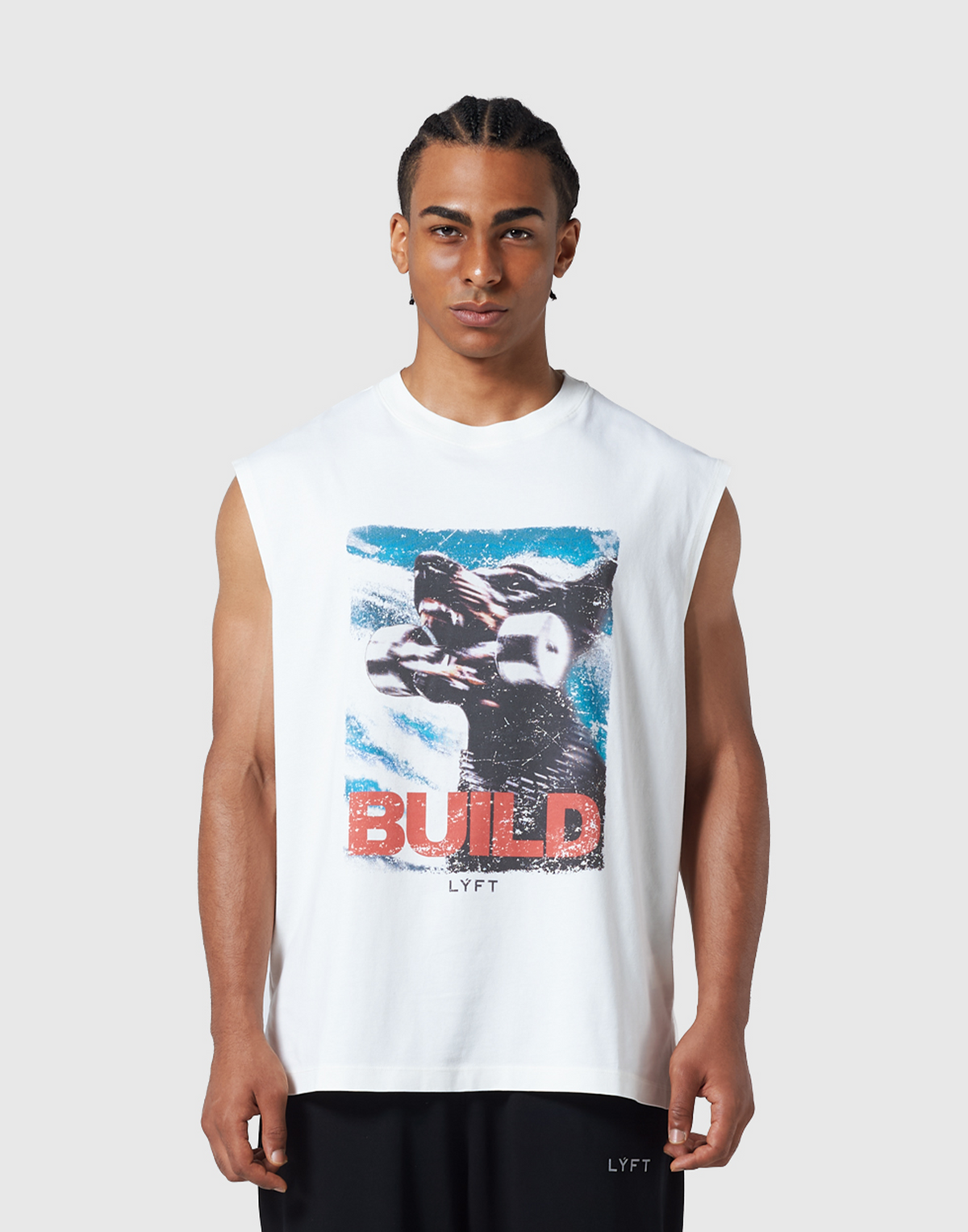 Doberman Graphic Vintage Tanktop - Ivory