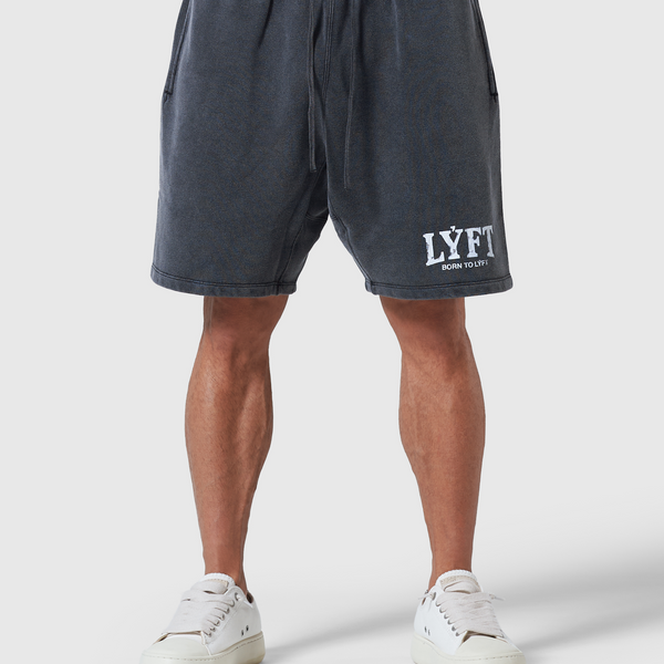 LÝFT Vintage Light Weight Sweat Shorts - Black LÝFT Vintage Light Weight Sweat Shorts - Black