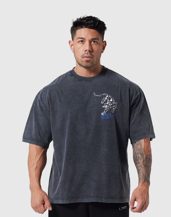 Doberman Graphic Vintage Big T-Shirt - Black – LÝFT Doberman Graphic Vintage Big T-Shirt - Black – LÝFT