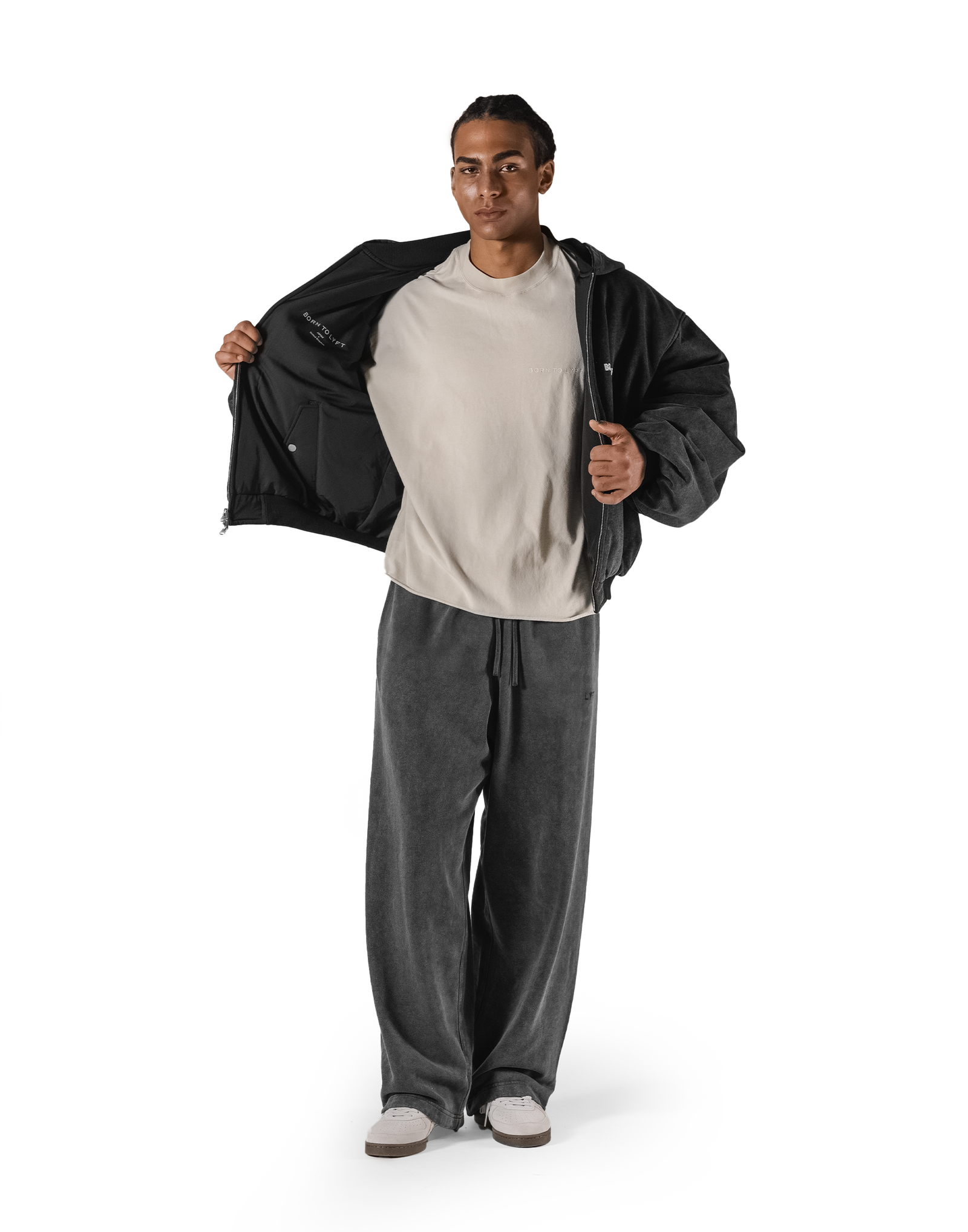 SWITCH LAYER™ Vintage Hoodie | MA-1 Puffer Jacket - Black – LÝFT