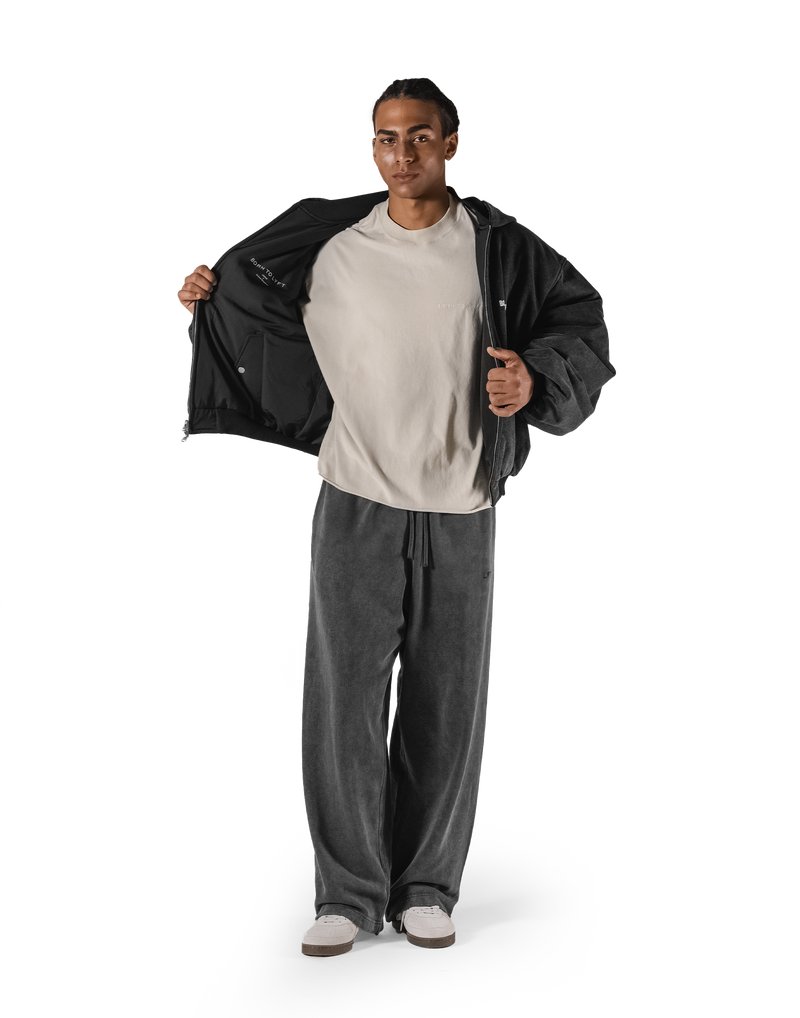 SWITCH LAYER™ Vintage Hoodie | MA-1 Puffer Jacket - Black