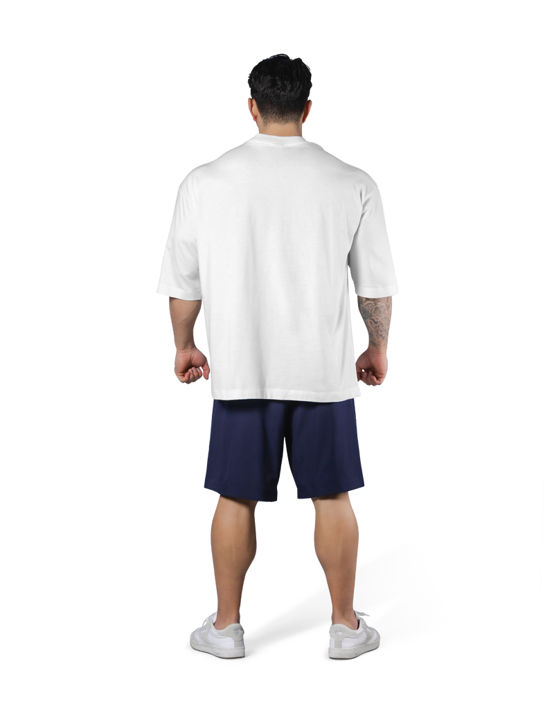 LÝFT Athletic Logo Extra Big T-Shirt - White