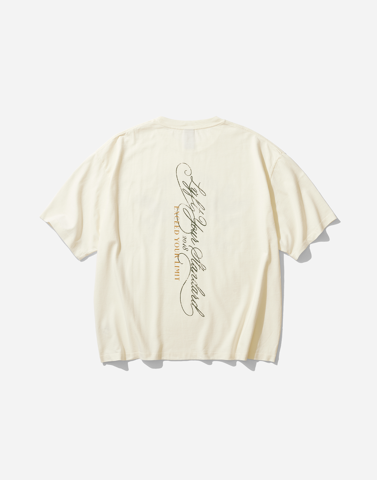 Pegasus Emblem Graphic Vintage Big T-Shirt - Ivory