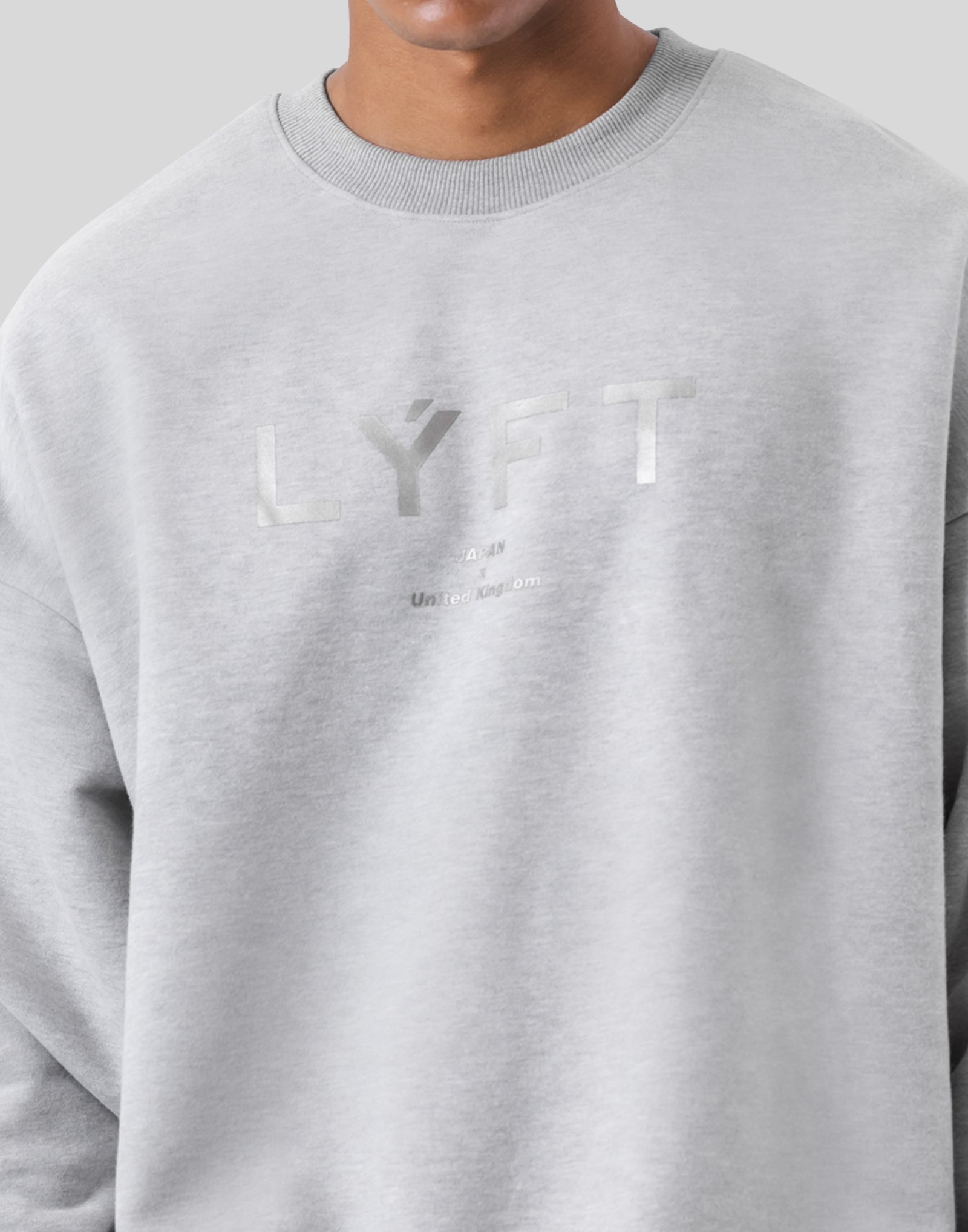 LÝFT Oversize Crew Neck Sweat - Grey