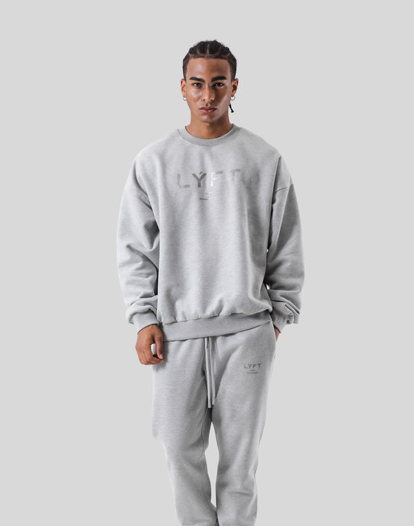 LÝFT Oversize Crew Neck Sweat - Grey