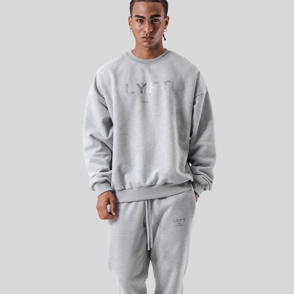 LÝFT Oversize Crew Neck Sweat - Grey