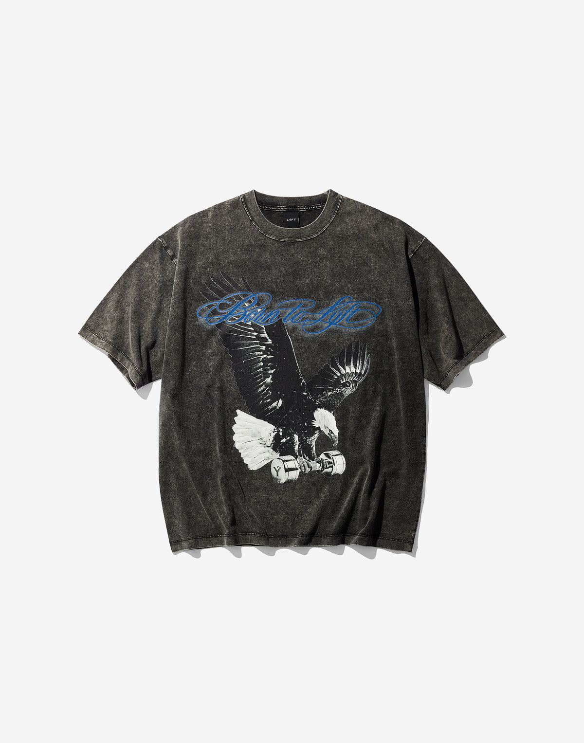 Iron Eagle Graphic Vintage Big T-Shirt - Black