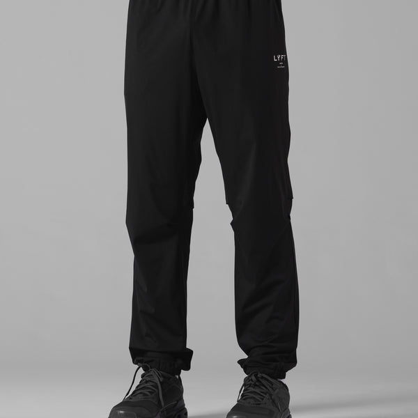 Stretch Nylon Straight Long Pants - Black – LÝFT