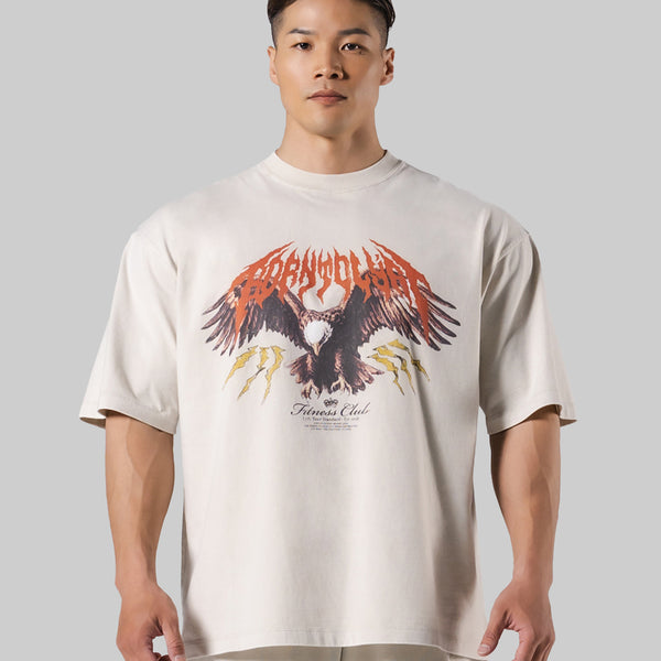 Eagle Graphic Vintage Big T-Shirt - Ivory – LÝFT
