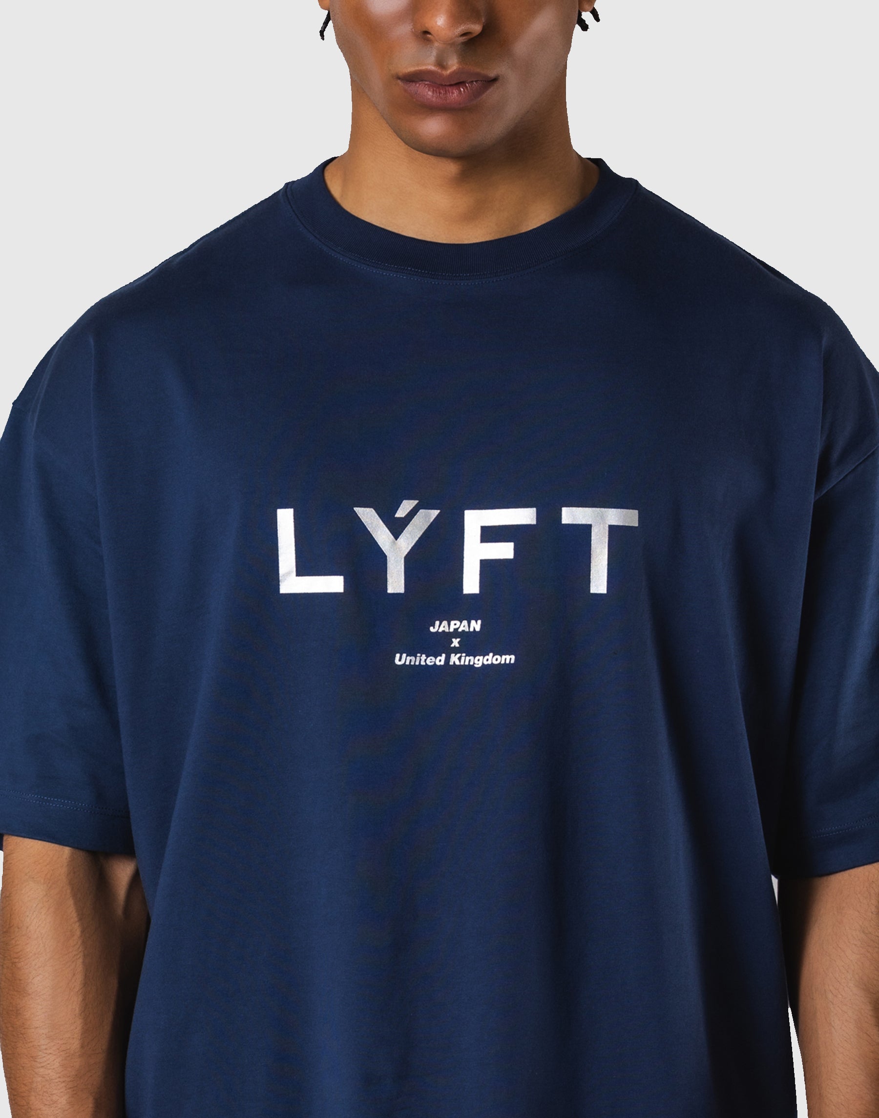 LÝFT Logo Big T-Shirt V.2 - Navy
