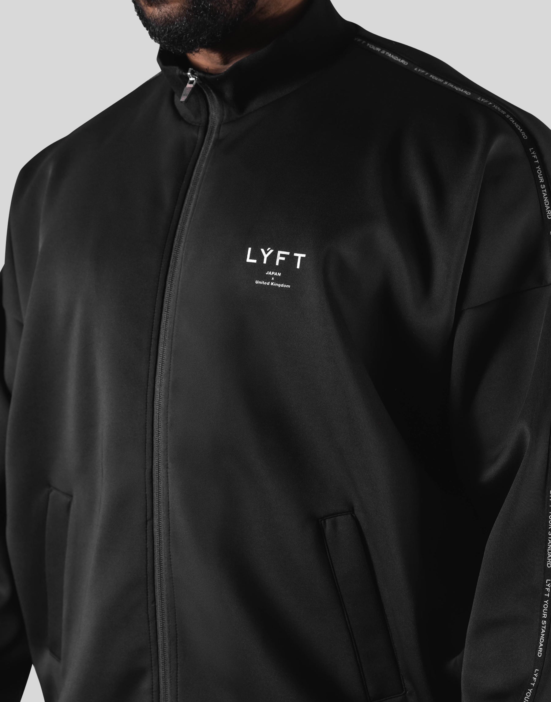 LYFT リフト NEW FLAG OVERSIZE TRACK JACKET New Flag Oversize Track Jacket - Black – LÝFT
