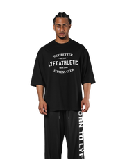 LÝFT Athletic Logo Extra Big T-Shirt - Black