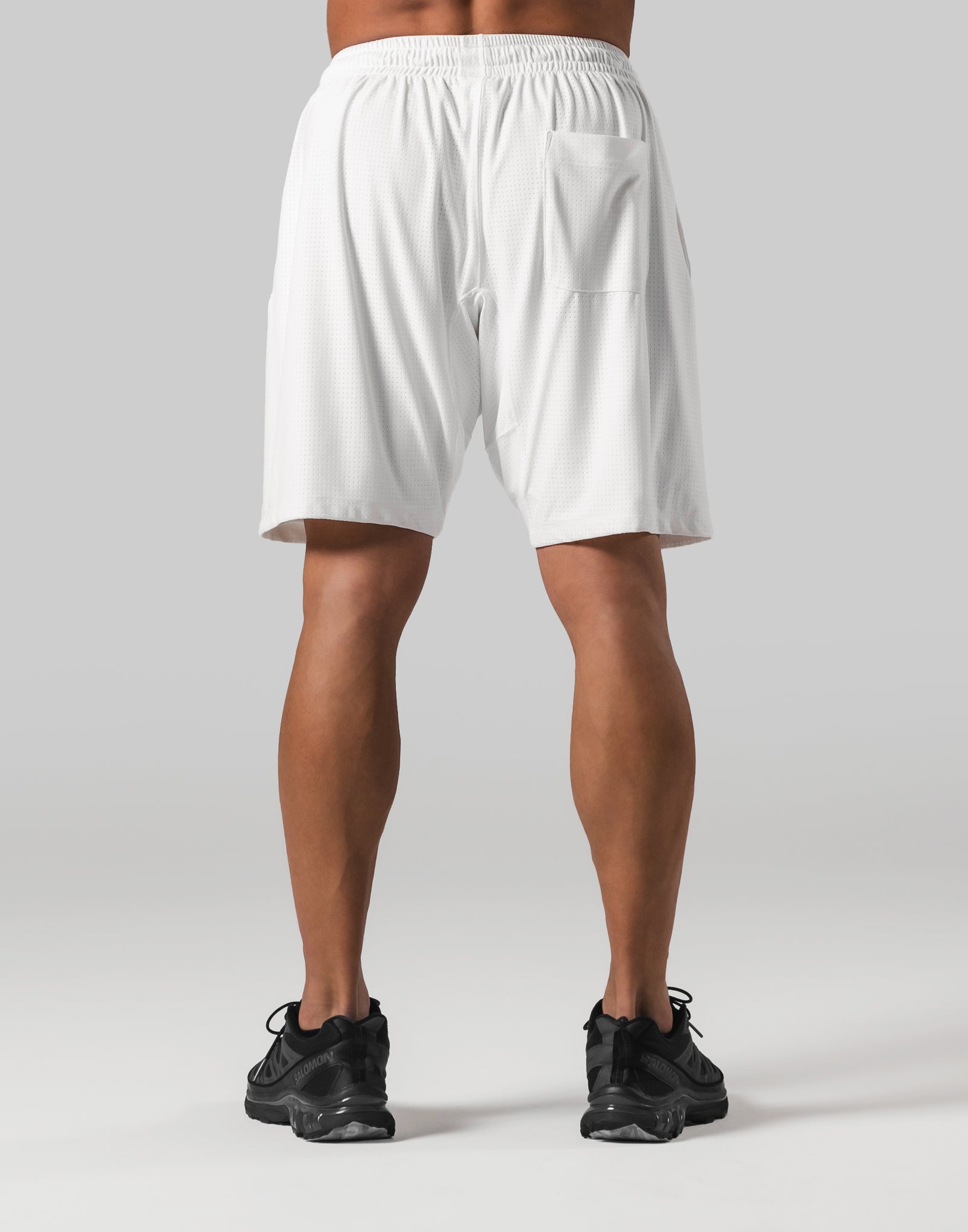 Script Logo Mesh Shorts - White – LÝFT