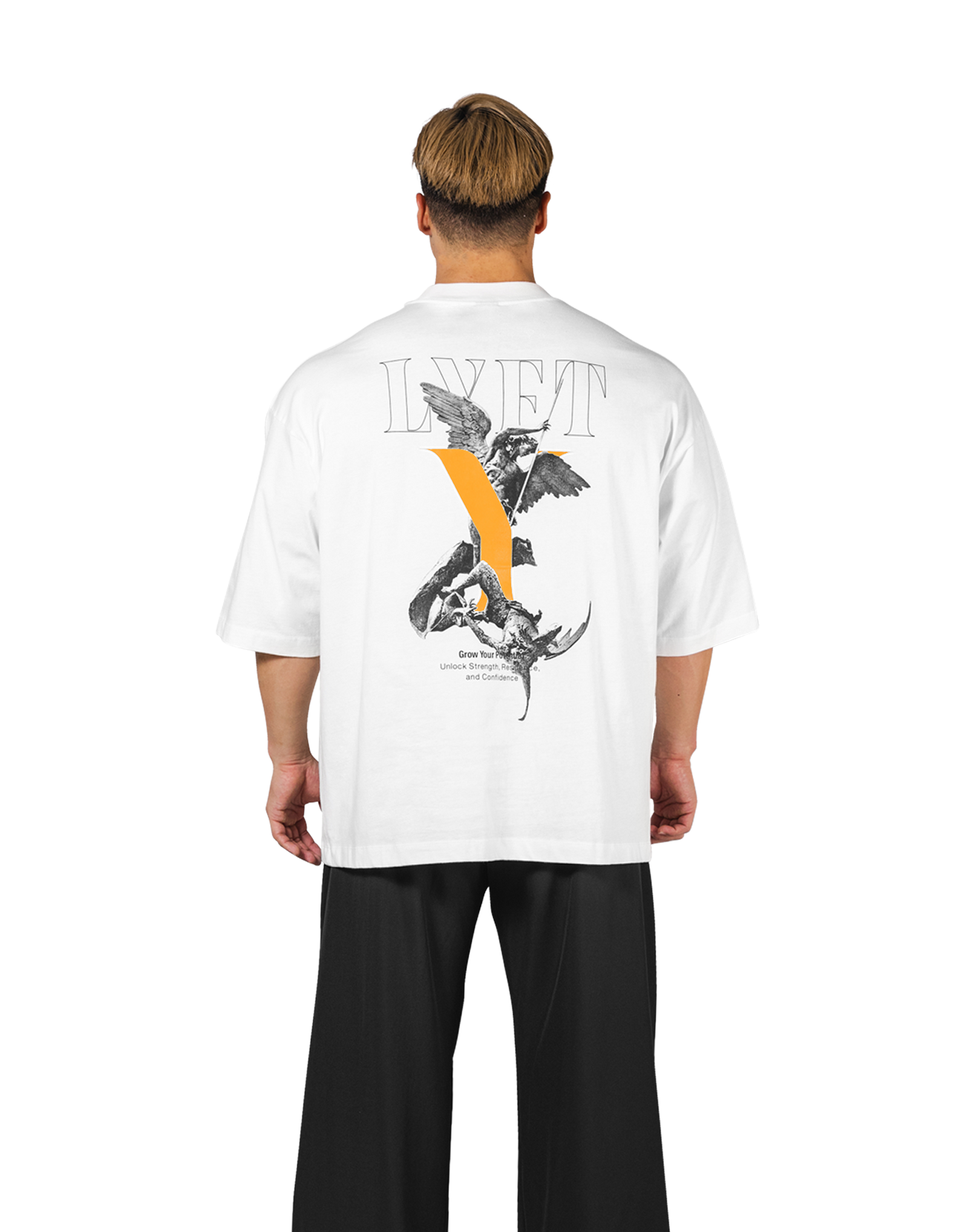 く*ー様 【完売品】LYFTセットアップホワイト アイボリー Statue Y Extra Big T-Shirt - White – LÝFT