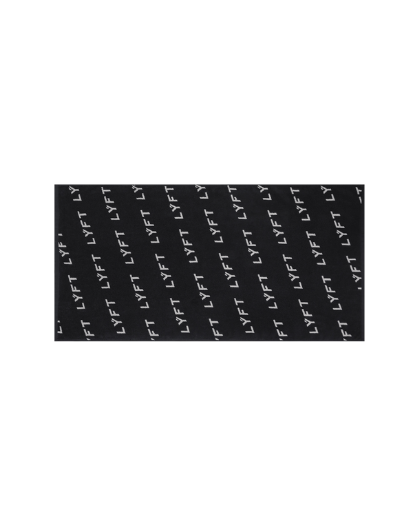 LÝFT Multi Logo Beach Towel - Black