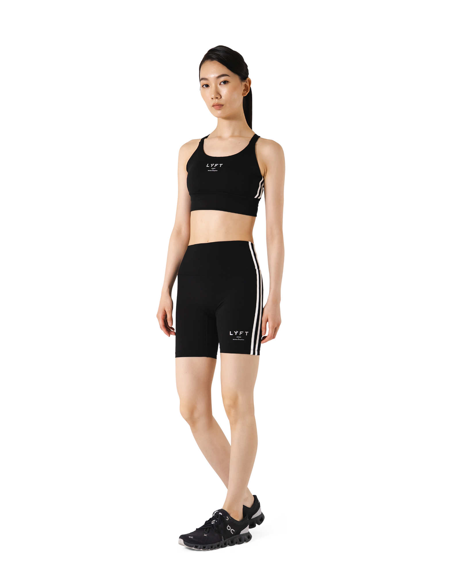 2Line Short Leggings V.2 - Black – LÝFT