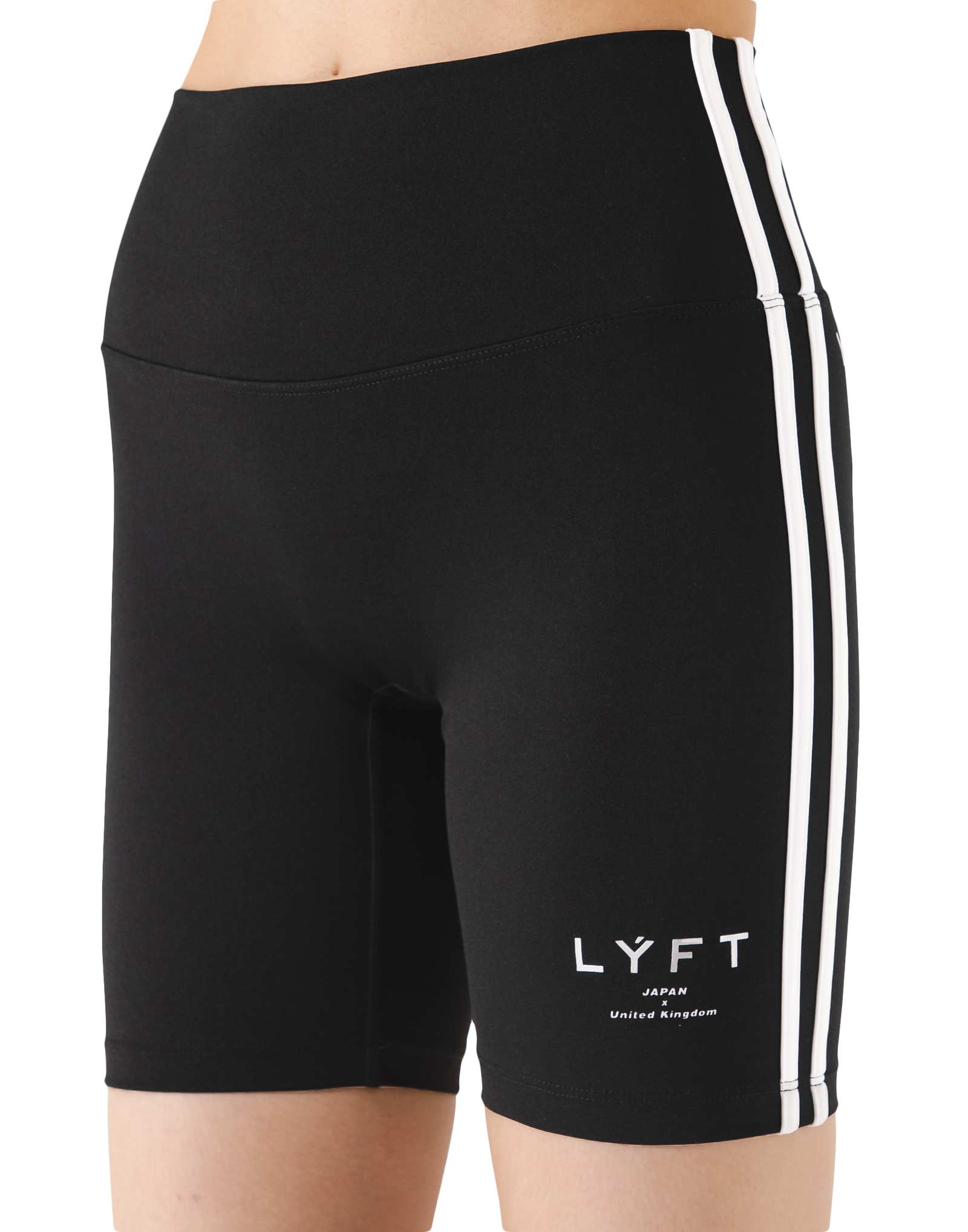 2Line Short Leggings V.2 - Black – LÝFT