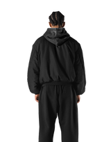 SWITCH LAYER™ Vintage Hoodie | MA-1 Puffer Jacket - Black