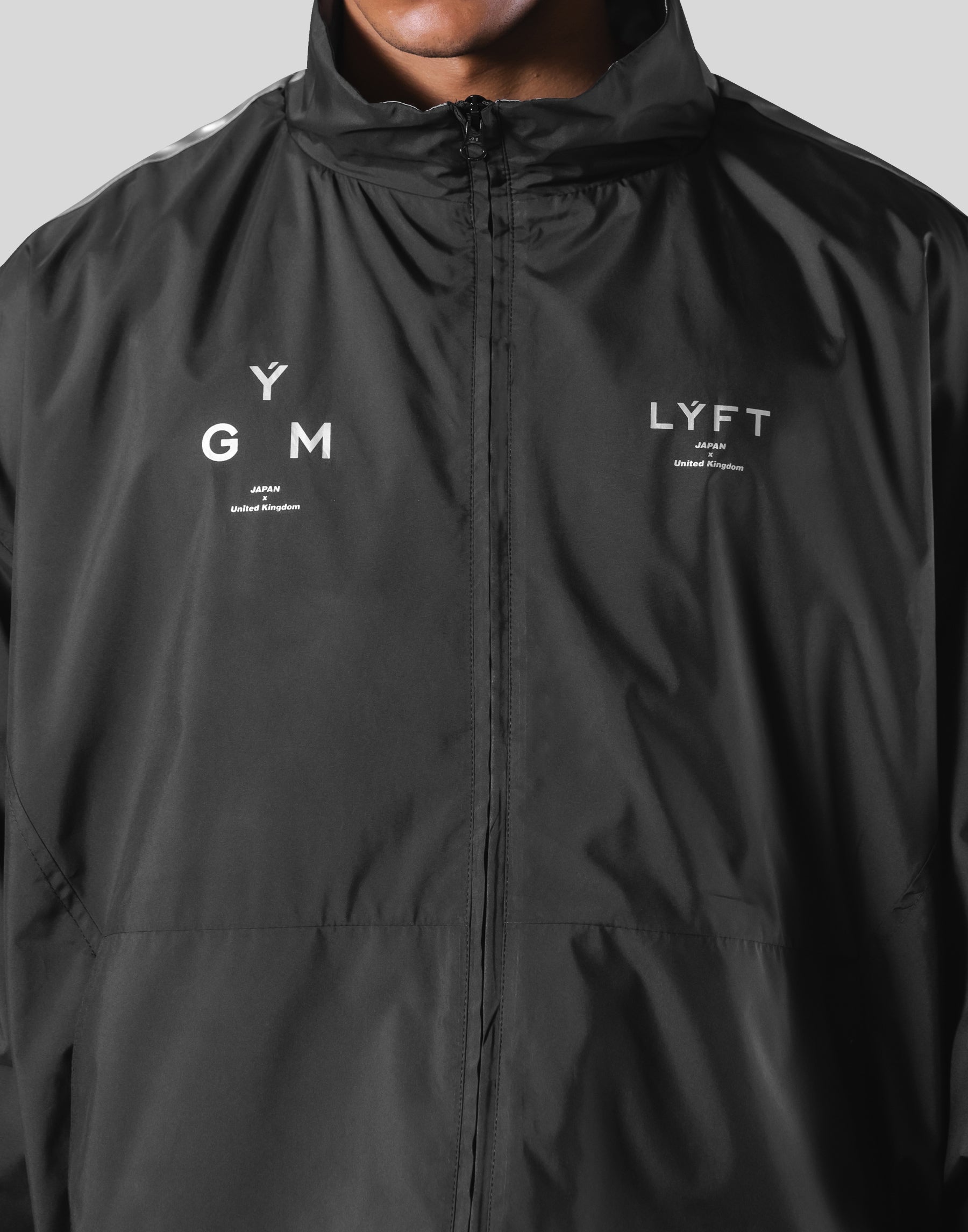 Silver Line Tech Zip Jacket - Black – LÝFT