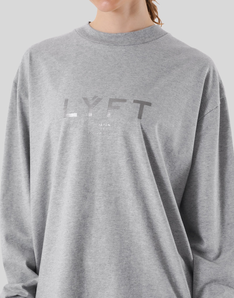 LÝFT Logo Long T-Shirt - Grey