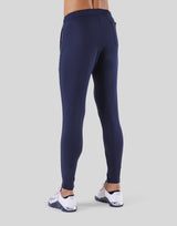 Logo Line Stretch Pants - Navy