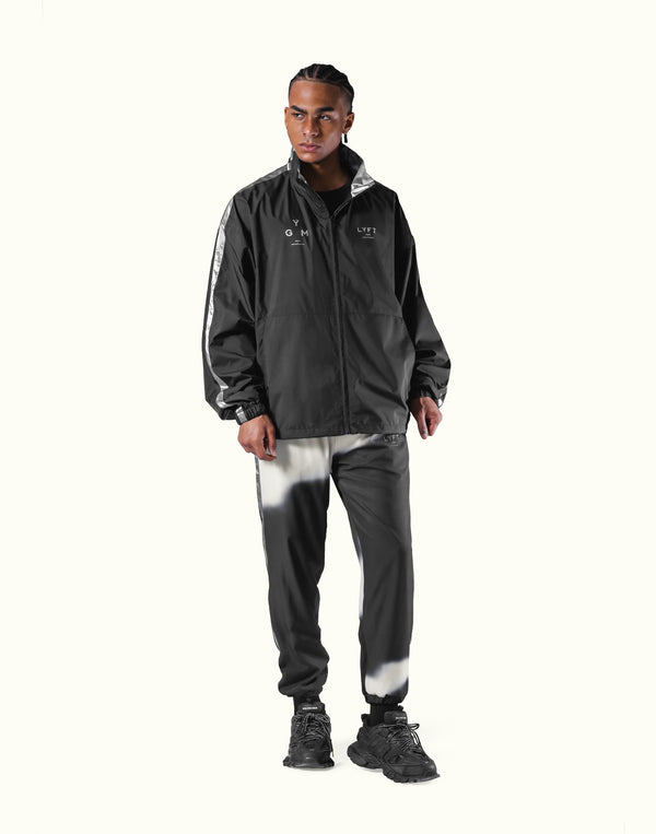 Silver Line Tech Zip Jacket - Black