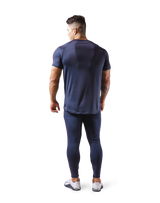 Slim Fit 2 Line T-Shirt 2 - Navy