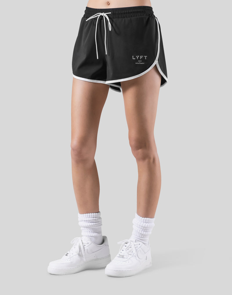 Flare Stretch Shorts - Black