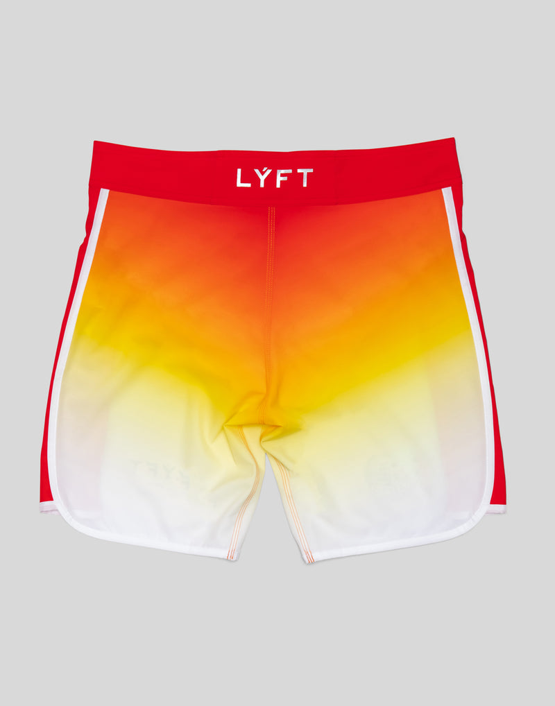 Side Separate Gradation Stage Shorts - Red