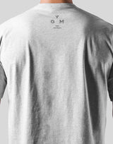 One Point Logo Stretch Big T-Shirt - Grey