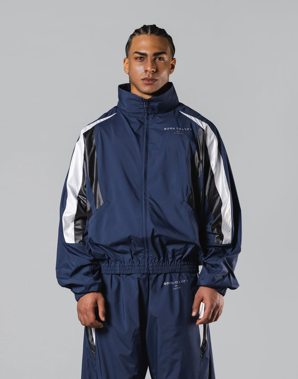 2Line Oversize Track Jacket V.3 - Navy – LÝFT