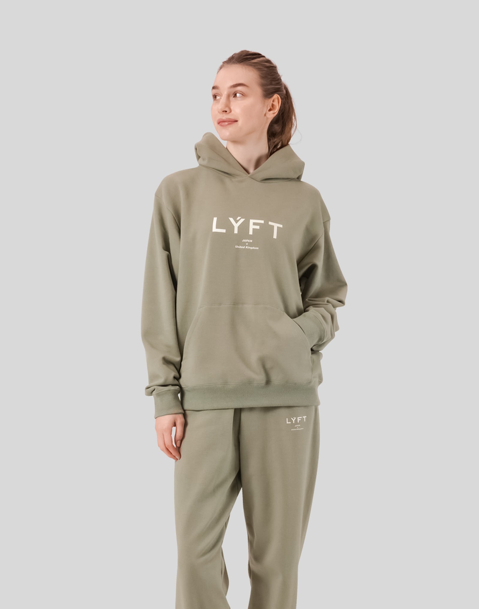 LYFT フード付きジャケット Lサイズ オリーブ LÝFT Logo Sweat Hoodie - Olive