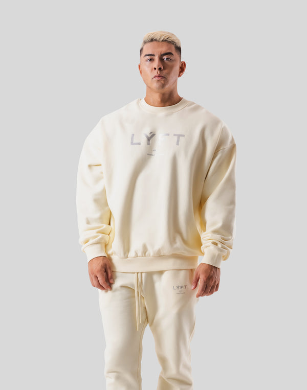 LÝFT Oversize Crew Neck Sweat - Ivory