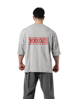 Leg Day Vintage Extra Big T-Shirt - Grey