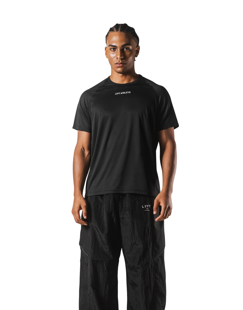 LÝFT Athletic Logo Stretch T-Shirt - Black