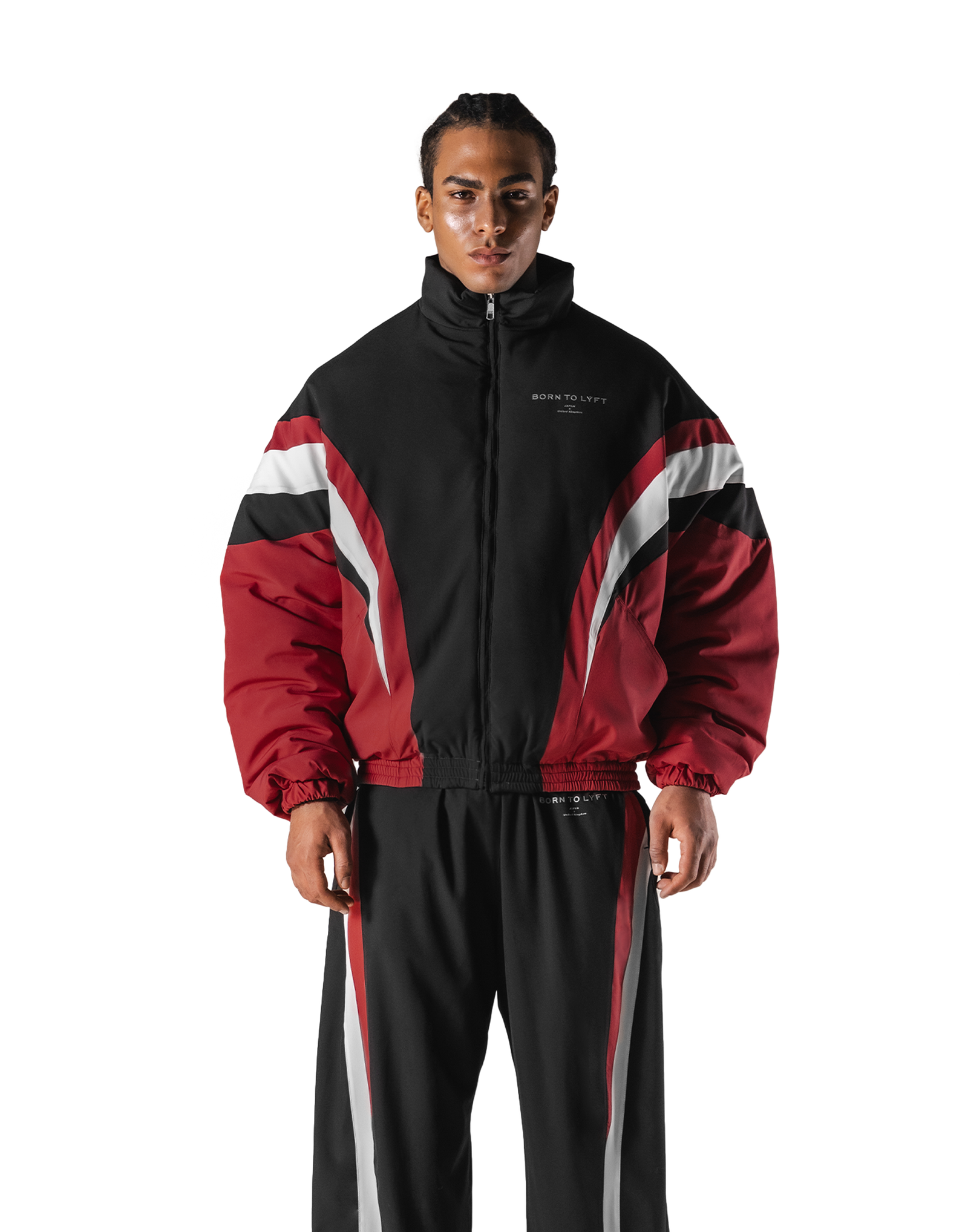 12/5 Release】 SWITCH LAYER™ 2Line TRACK | BLACK Puffer Jacket V.2