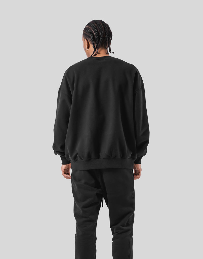 LÝFT Oversize Crew Neck Sweat - Black