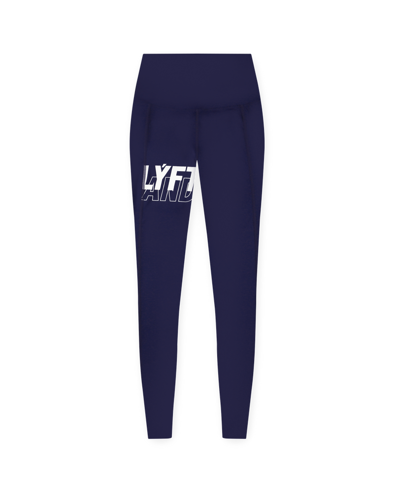 LÝFT × WIND AND SEA Logo Leggings - Navy