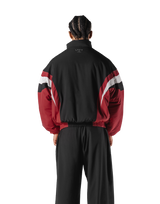 SWITCH LAYER™ 2Line TRACK | BLACK Puffer Jacket V.2 - Red