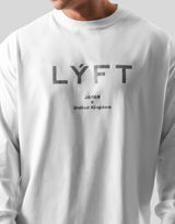LÝFT Logo Long T-Shirt - White
