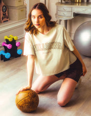 College Logo Big T-Shirt - White