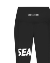 LÝFT × WIND AND SEA Logo Leggings - Black