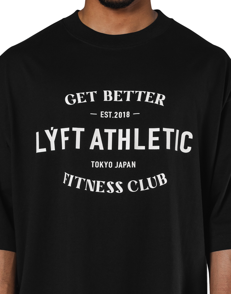 LÝFT Athletic Logo Extra Big T-Shirt - Black