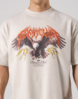 Eagle Graphic Vintage Big T-Shirt - Ivory