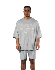 LÝFT Athletic Logo Extra Big T-Shirt - Grey