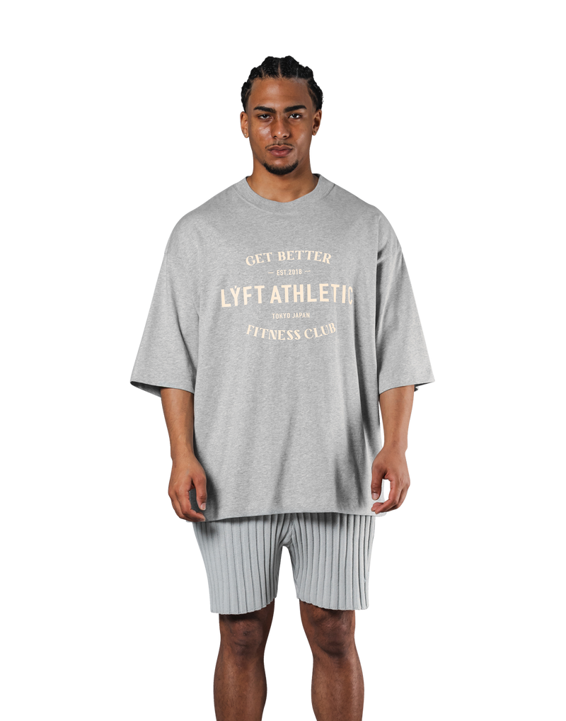 LÝFT Athletic Logo Extra Big T-Shirt - Grey