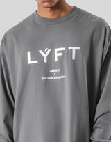 LÝFT Logo Long T-Shirt - D.Grey
