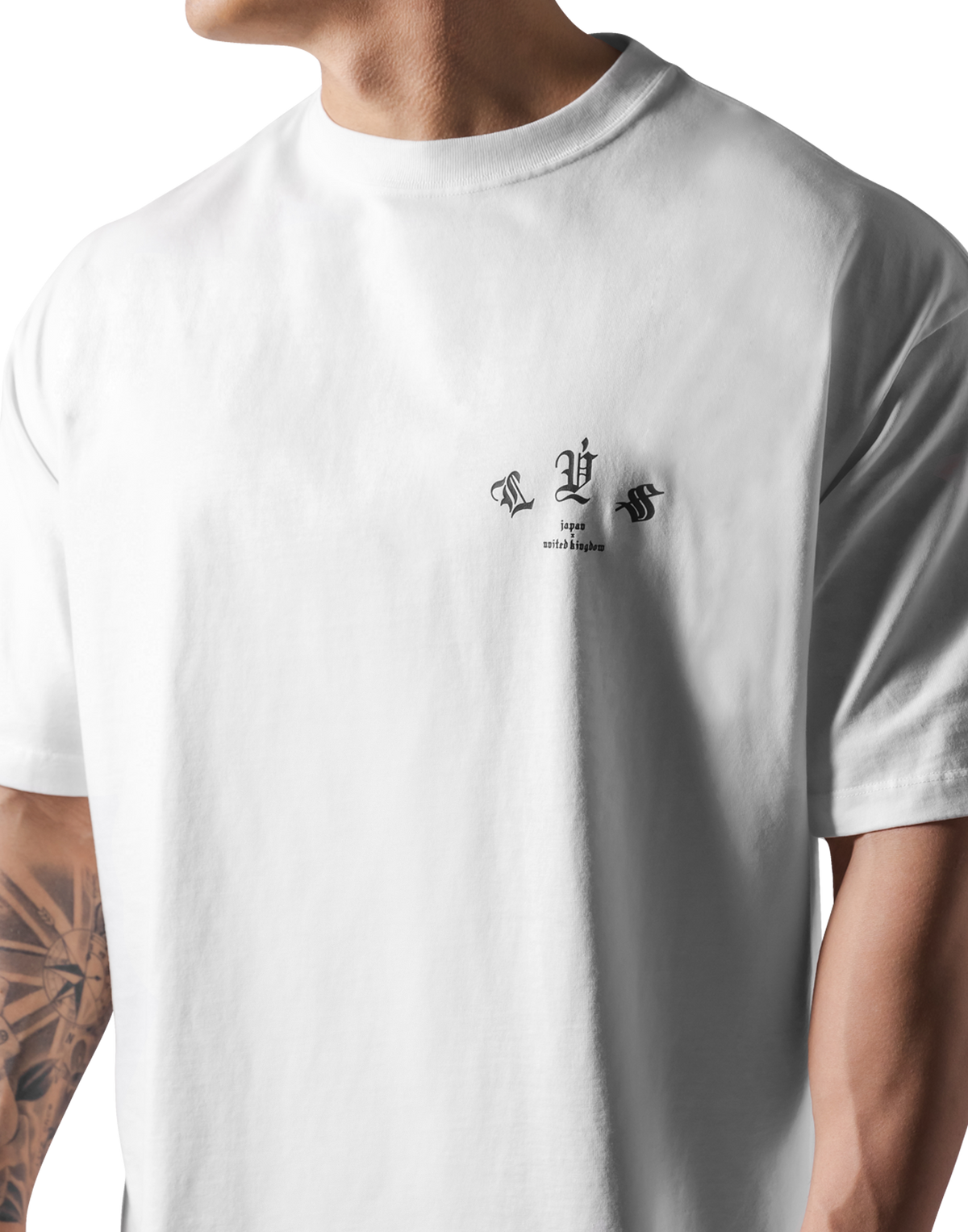 Old English Big T-Shirt - White